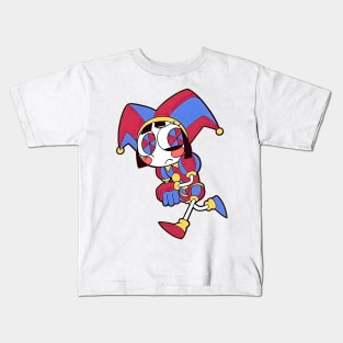 Pomni concerned running away Kids T-Shirt